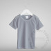 Polyester Cotton-Feel Baby T-shirt  with Snaps Short Sleeves