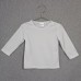 Polyester Baby T-shirt with Snaps Long Sleeves