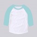 Infant Baseball Middle Sleeves T-shirt (choose a color for the sleeves & rib neck)