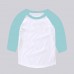 Infant Baseball Middle Sleeves T-shirt (choose a color for the sleeves & rib neck)