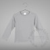 Cotton-Feel T-shirt white P. size 2-8 long sleeves