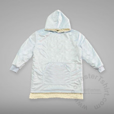 Blanket Hoodie Sherpa Super soft 2 sides 4-6T