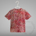 Toddler Leopard Faux Bleach Cotton-feel Polyester T-shirt