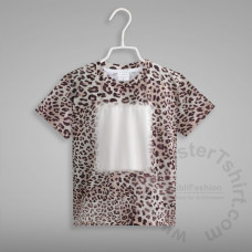 Youth Leopard Faux Bleach T-shirt