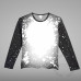 Faux Bleach Youth Polyester Cotton-Feel Long Sleeves T-shirt