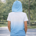 Youth Ombre Hoodie T-shirt Short Sleeves