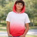 Youth Ombre Hoodie T-shirt Short Sleeves