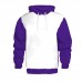 Hoodie Sublimation Dual color Poly front and Cotton Blended Choose Your Color (Without Pocket)