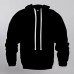 Cut-Pieces Polyester Hoodie With Pocket