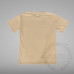 Beige Color Cotton-Feel Polyester T-shirt