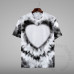 Heart faux Bleach T-shirt Polyester