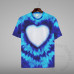 Heart faux Bleach T-shirt Polyester