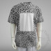 Leopard Faux Bleach Cotton-Feel Polyester T-shirt