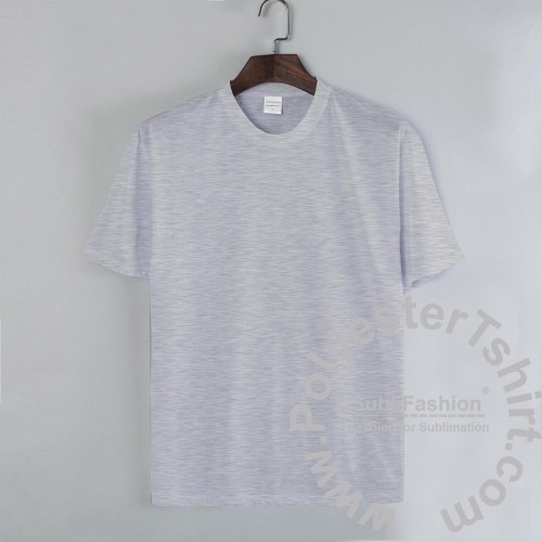 T-Shirt 100% Polyester Heater Grey and more colors for Sublimation