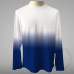 Jersey Long Sleeves Ombre Design T-shirt Polyester