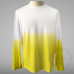 Jersey Long Sleeves Ombre Design T-shirt Polyester