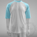 Raglan Cotton-Feel Polyester T-shirt Middle Sleeves