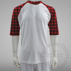 Youth Red Buffalo Raglan Sleeve Cotton-Feel Polyester T-shirt