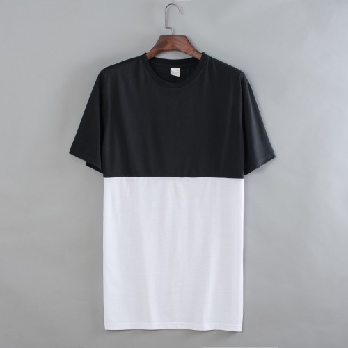 Black-white Uptown Men Short Sleeves T-shirt