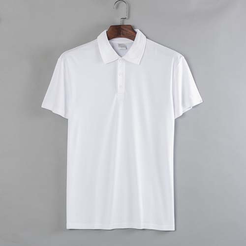 Mens White AWD 100% Polyester Cool Polo Shirt