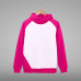 Fly neck White poly Sweatshirt with Cotton other parts