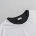 100% poly White front. Back and sleeves Black