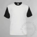 White Front with Colorful Back and Sleeves