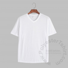 V Neck Poly Shirt (unisex) Short Sleeves
