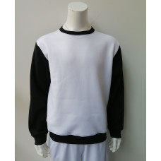 Baseball Sweatshirt White Front and Black other Parts. BOX Free Air Shipping