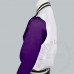Adult Zipper Jacket back white for sublimation. Front & Sleeves Black color