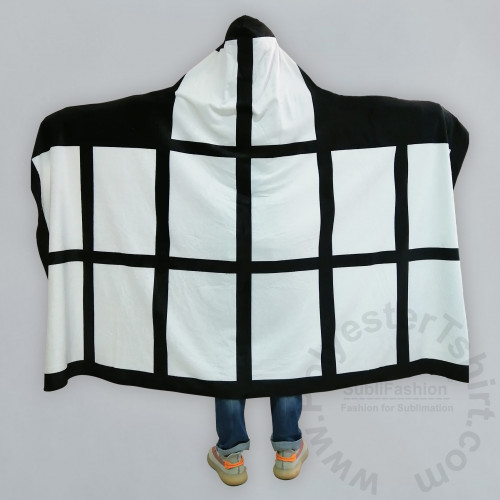14 Panel Hoodie Blanket Flannel Fleece Soft Fabric