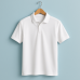 White Performance Polo Shirt Short Sleeves