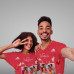 Valentine Couple T-shirt Polyester Cotton-Feel