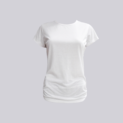 Polyester Cotton Feel Women T Shirt