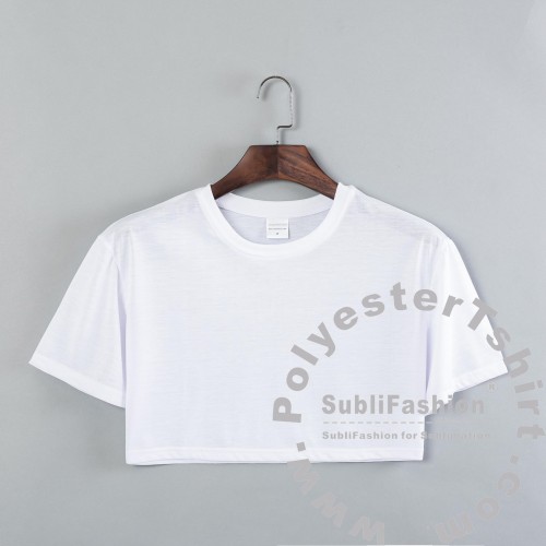 Crop top Polyester Women T-shirt