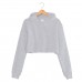 Girls Crop Top Hoodie for Sublimation Print 4-16T