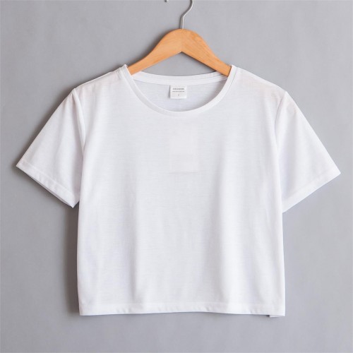 Crop top sales plain white