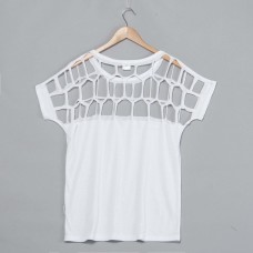 Poly Tee with Cut out 