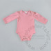 Baby Body Romper Long Sleeve Polyester Cotton-Feel With Snaps (Neck)