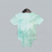 Bleach Design Baby Body Romper Polyester Cotton-feel Envelop Neck Short Sleeves