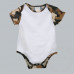 Camouflage Baby Body Romper Polyester Cotton-feel Envelop Neck Short Sleeves