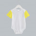 Free Shipping Baby Romper  2 Colors Pack Envelope Neck Short Sleeves (choose a color for the sleeves)