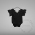 Flutter baby romper Cotton-Feel Polyester short sleeves