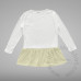 Long Sleeved Girls Dress Polyester Cotton-Feel