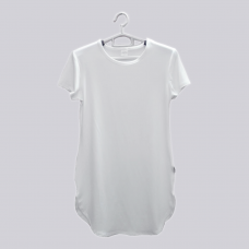 Cured hem t-shirt dress