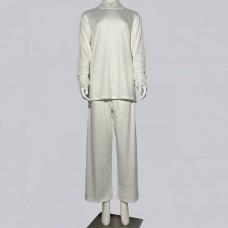 Pajama Set Poly Spandex Long Pants & Sleeves
