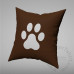 Pillow Cover Paw photos print one side with Zipper