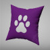 Pillow Cover Paw photos print one side with Zipper