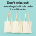 Sublimation Tute bag
