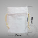 Small Drawstring Canvas Bags 15X20cm Sublimation Blank